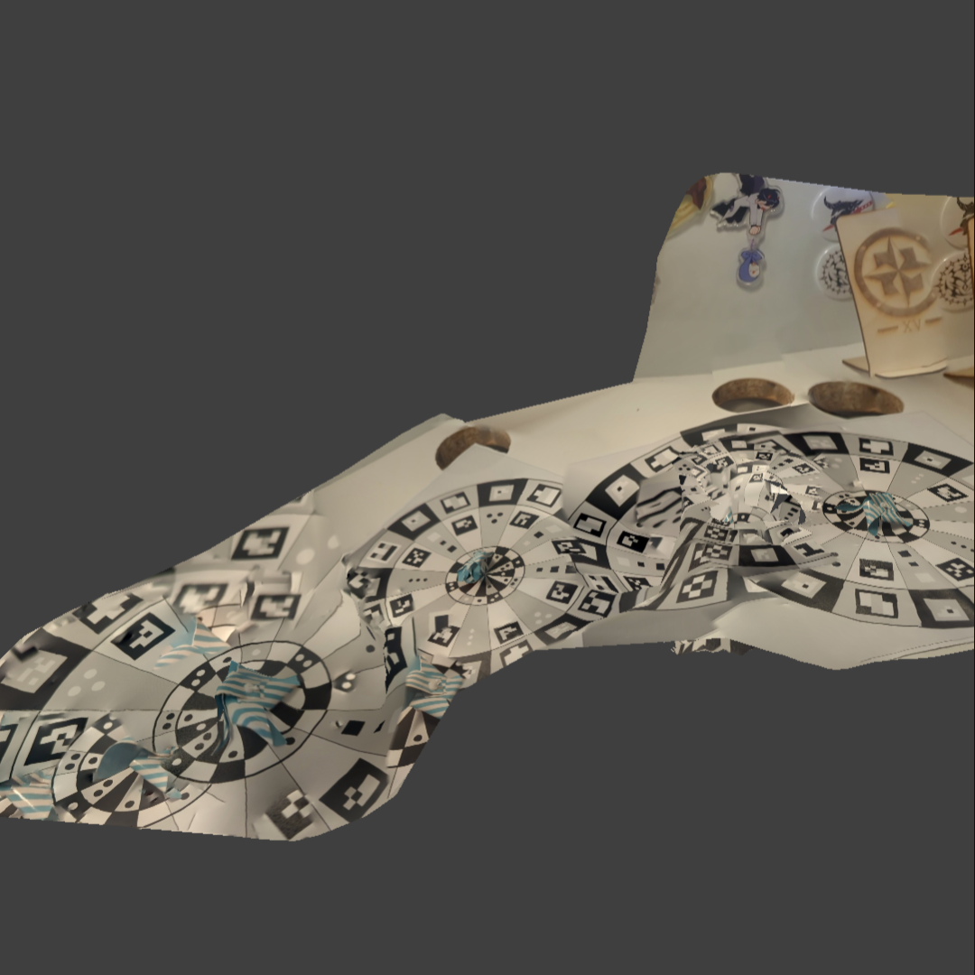 So I tried a simpler windmill-like object, but for some reason, it was recorded in three different places (I didn't use the experiment method either), so I don't know how the scene got so messed up.